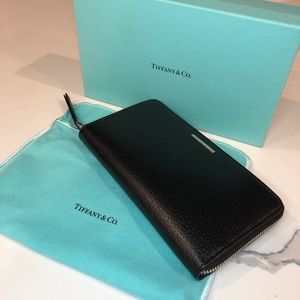 Tiffany & Co. Black Leather Wallet